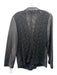 Lafayette 148 Size 16 Black Leather Lace Pockets Blazer Jacket Black / 16