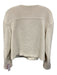 Tanya Taylor Size L Cream White & Brown Cotton Blend Boucle Breast Pocket Jacket Cream White & Brown / L