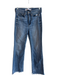 AYR Size 25 Light Wash Cotton Blend 5 Pocket Zip Fly Raw Hem Striahgt leg Jeans Light Wash / 25