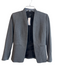 J Crew Size 2 Dark Gray Viscose Blend Open Front No Collar Blazer Dark Gray / 2