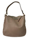 Annabel Ingal Taupe Brown Pebbled Leather Gold hardware Crossbody Zip Bag Taupe Brown / M