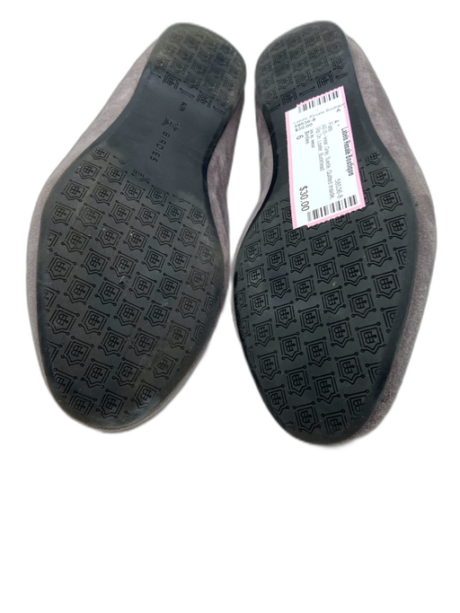 Birdies Shoe Size 6 Gray Suede Quilted Inside Slip On Loafer Flats Gray / 6