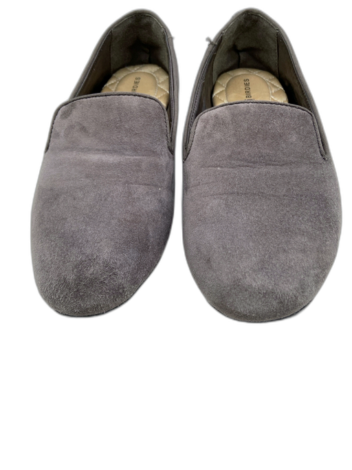 Birdies Shoe Size 6 Gray Suede Quilted Inside Slip On Loafer Flats Gray / 6