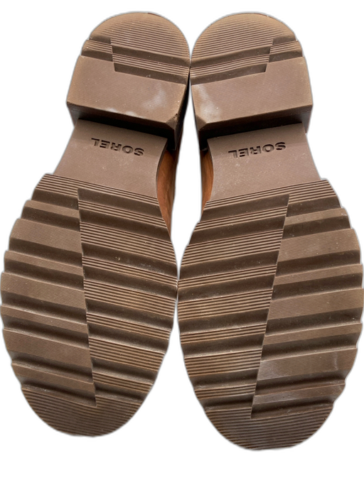 Sorel Shoe Size 6 Brown & Gray Leather Chelsea Ankle Lug Sole Booties Brown & Gray / 6