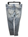 RAIL Size 34 Light Wash Cotton Denim Zip Fly Stretch Skinny Men's Jeans 34