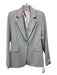 Alice + Olivia Size M Light Gray One Button Blazer Jacket Light Gray / M