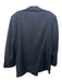 Armani Black Wool Blend Solid Double Breasted Men's Blazer Est 42
