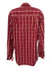 Gucci Size 15 Red & White Cotton Plaid Button Down Men's Long Sleeve Shirt 15