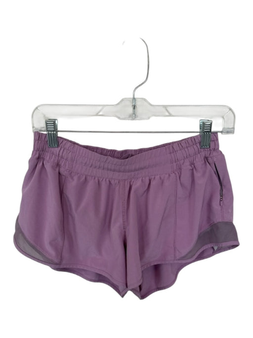 Lululemon Size 8 Mauve Polyester Side Zip Mesh Detail Athletic Shorts Mauve / 8
