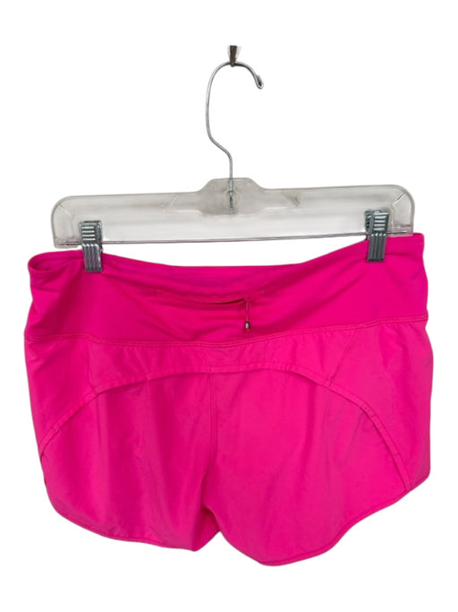 Lululemon Size 8 Hot pink Polyester Blend Back Zip Drawstring Athletic Shorts Hot pink / 8