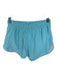 Lululemon Size 8 Blue Polyester Blend Mesh Detail Drawstring Side Zip Shorts Blue / 8