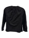 Marni Size 42 Black Cotton Long Sleeve Button Front Gathered Top Black / 42