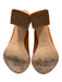 Loeffler Randall Shoe Size 7 Rust Brown Leather open toe cage Lace Up Sandals Rust Brown / 7