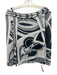 Emilio Pucci Size 6 Gray, Black, White Viscose Long Sleeve Abstract Print Top Gray, Black, White / 6
