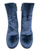 Balenciaga Shoe Size 36.5 Dark Blue Velvet Block Heel Almond Toe Ankle Booties Dark Blue / 36.5