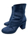 Balenciaga Shoe Size 36.5 Dark Blue Velvet Block Heel Almond Toe Ankle Booties Dark Blue / 36.5