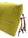 Loewe Yellow & Brown Leather & Canvas Top Handle Logo Drawstring Tote Bag Yellow & Brown / Small