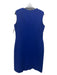 Boss Hugo Boss Size 10 Blue Viscose Blend Sleeveless Paneled Midi Dress Blue / 10