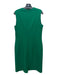 Boss Hugo Boss Size 10 Green Viscose Blend Sleeveless Paneled Midi Dress Green / 10