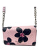 Kate Spade Pink & Black Saffiano Leather Shoulder & Crossbody Floral Bag Pink & Black / Small