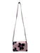 Kate Spade Pink & Black Saffiano Leather Shoulder & Crossbody Floral Bag Pink & Black / Small