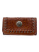 American West Brown Leather Engraved Floral silver hardware Wallets Brown