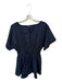 Glam Size M Navy Cotton Short Sleeve Elastic Waist Dress Navy / M