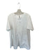 Glam Size L white & tan Short Sleeve Stitching Front Pockets Dress white & tan / L