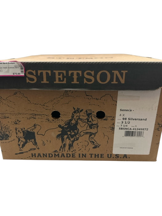 Stetson White Woven Fedora Men's Hat White