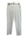 Fuzzi Size 44 White Missing Fabric Mid Rise Straight Leg Crop Pants White / 44