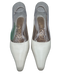 Sam Edelman Shoe Size 7 White Leather Upper Ankle Buckle Pointed Toe Slingbacks White / 7
