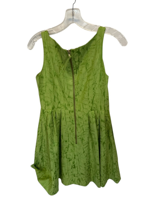 Taylor Size 2 Green Polyester Blend Raised fabric Mini Dress Green / 2