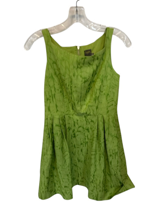Taylor Size 2 Green Polyester Blend Raised fabric Mini Dress Green / 2