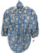 Holly Shae Design Size One Size Blue & White Cotton Floral V Neck Belt Top Blue & White / One Size