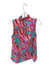 Southern Frock Size S Pink & Multi Polyester Ruffle Collar Quarter Button Top Pink & Multi / S