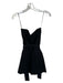 Theory Size 8 Black Viscose Blend Strapless Belt attached Romper Black / 8