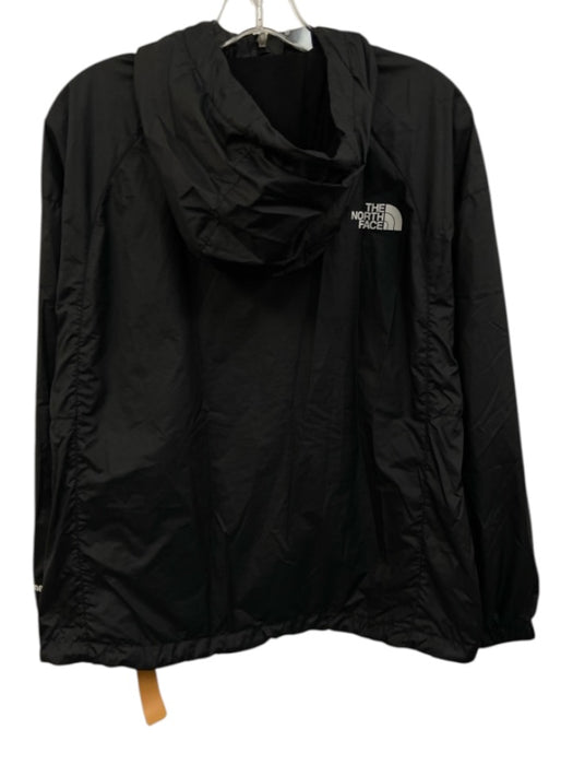 The North Face Size L Black Polyester Hooded Draw Cord Full Zip Jacket Black / L