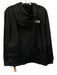 The North Face Size L Black Polyester Hooded Draw Cord Full Zip Jacket Black / L