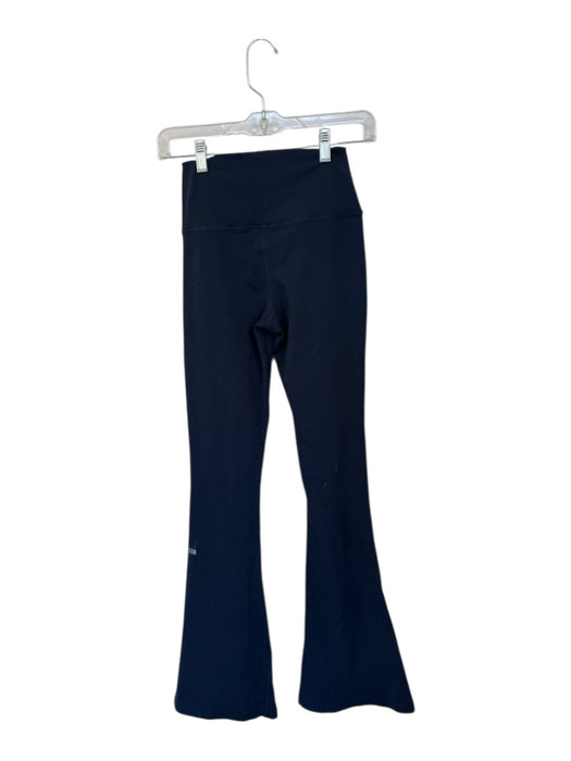 Splits 59 Size Est M Navy Polyester Blend High Waist Flare Athletic Leggings Navy / Est M