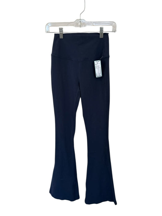 Splits 59 Size Est M Navy Polyester Blend High Waist Flare Athletic Leggings Navy / Est M