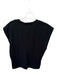 Frame Size L Black Cotton V Neck Cap Sleeve Cropped Top Black / L