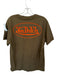 Von Dutch Size L Dark Olive Cotton T shirt Logo Men's Shirt Dark Olive / L