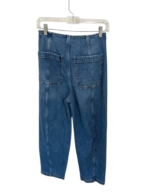 Pistola Size 26 Medium Wash Cotton Denim Zipper High Waist Barrel Jeans Medium Wash / 26
