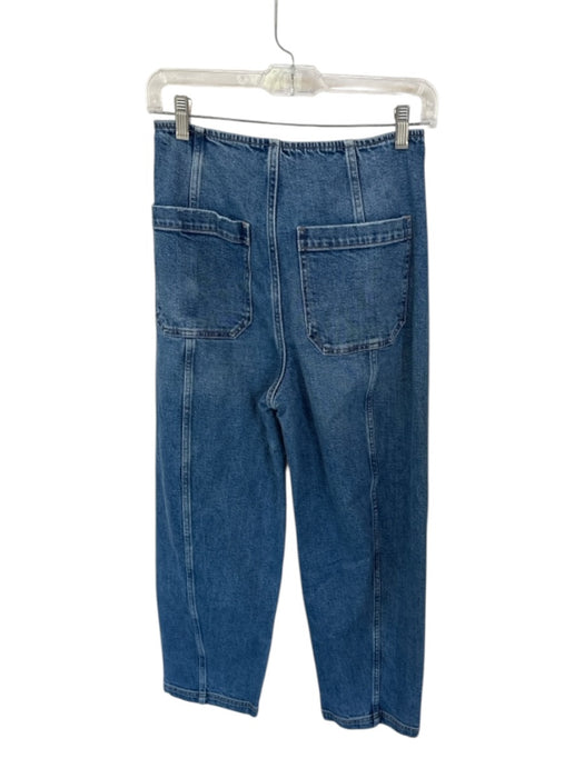 Pistola Size 26 Medium Wash Cotton Denim Zipper High Waist Barrel Jeans Medium Wash / 26