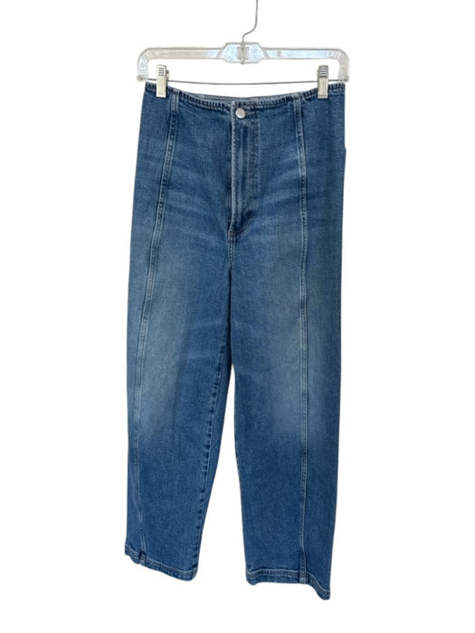 Pistola Size 26 Medium Wash Cotton Denim Zipper High Waist Barrel Jeans Medium Wash / 26