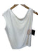 Normakamali Size M White Polyester Blend Sleeveless Cowl Neck Top White / M