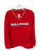 Nike Size S Red Polyester V Neck UGA Wind Breaker Athletic Sweatshirt Red / S
