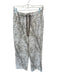 Dairy Boy Size S White & Grey Cotton Camo Drawstring Straight Leg Sweatpants White & Grey / S