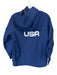 Nike Size S Blue Nylon Blend Long Sleeve Hood Pockets Athletic Jacket Blue / S