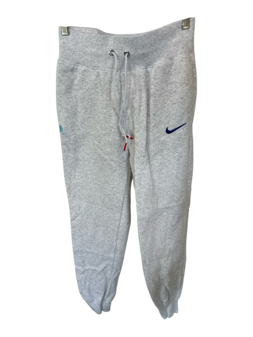Nike Size S Light Gray Cotton High Waist Drawstring Jogger Athletic Pants Light Gray / S